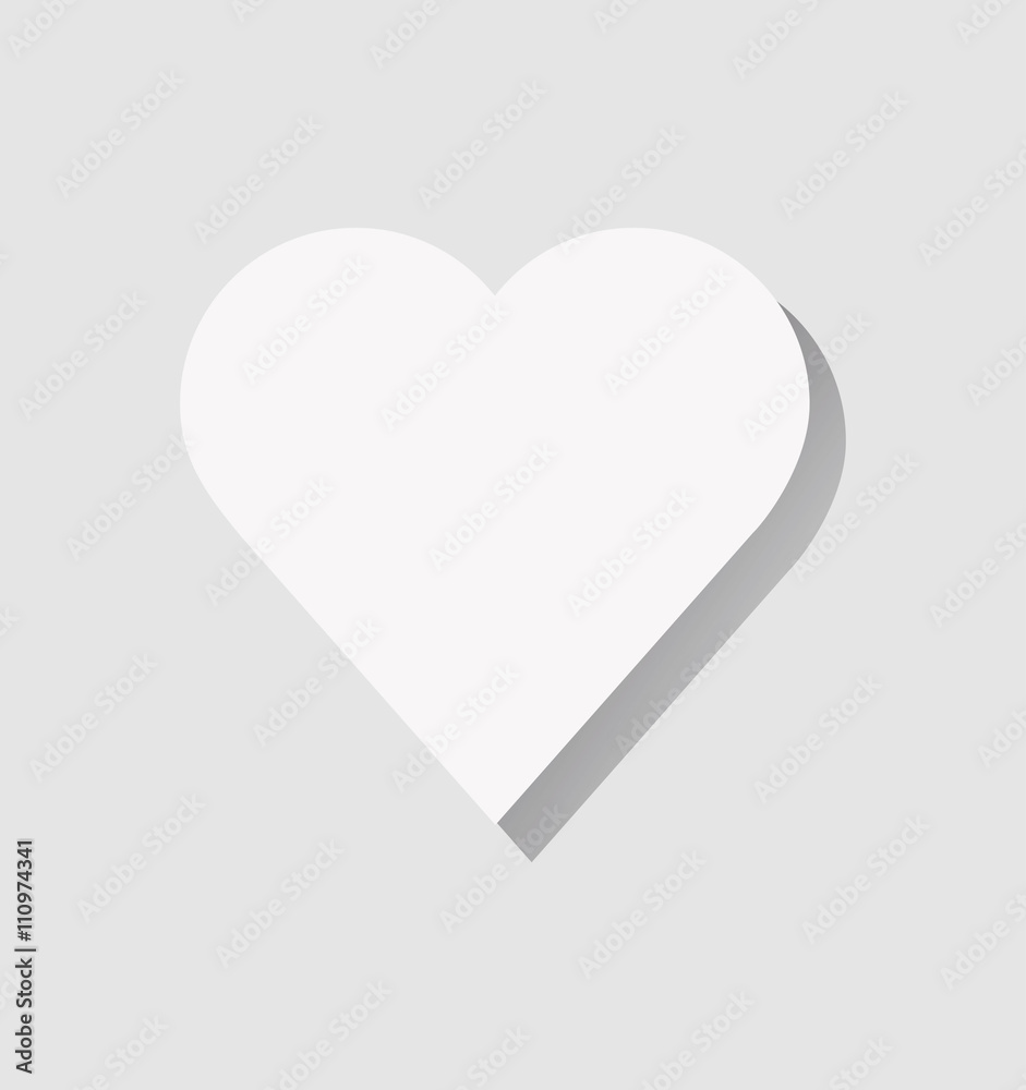heart icon with shadow
