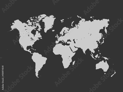 World map silhouette