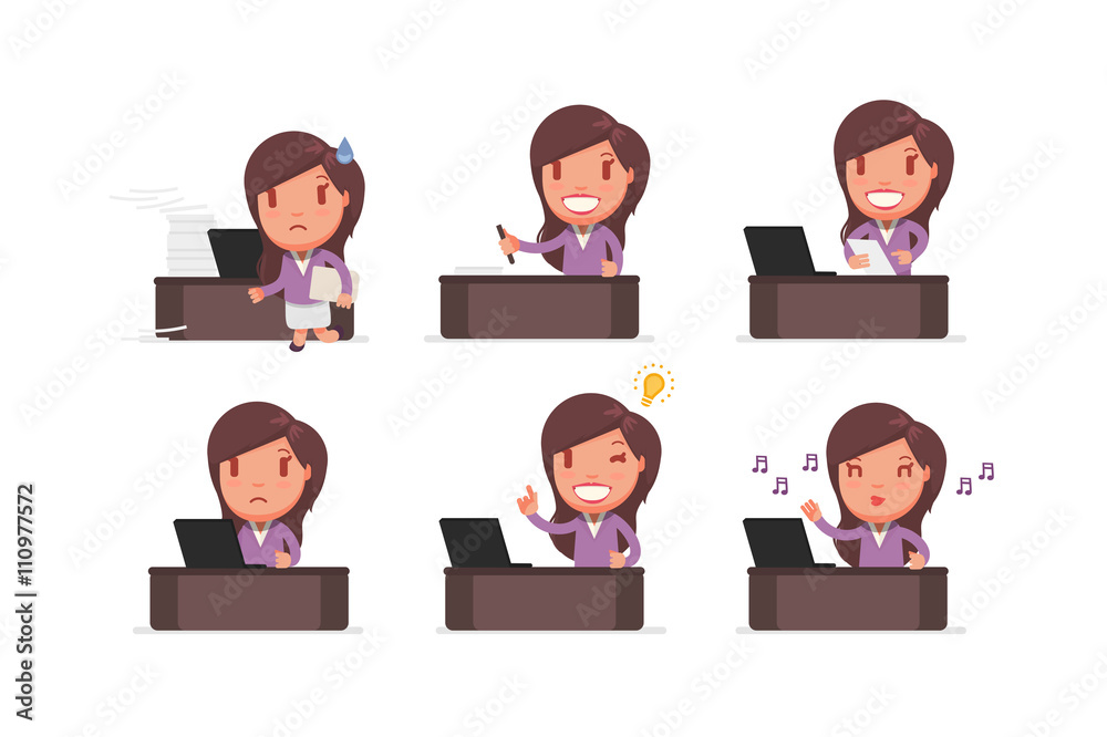 Cute business people