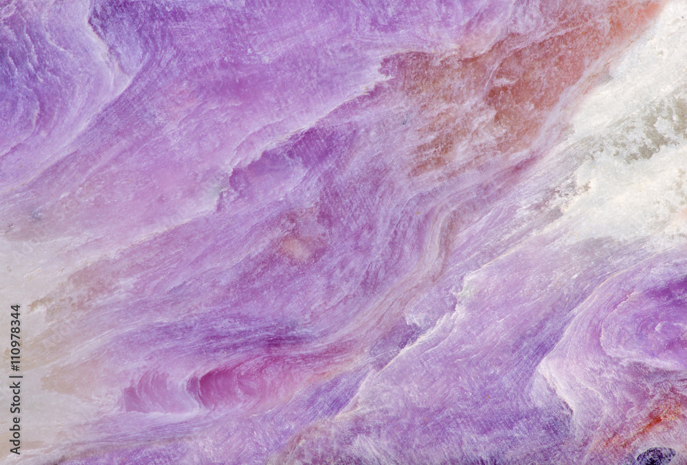 charoite stone lilac texture closeup