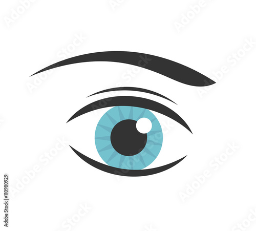 Blue eye vector