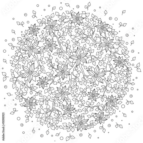 Wallpaper Mural Pattern for coloring book. Torontodigital.ca