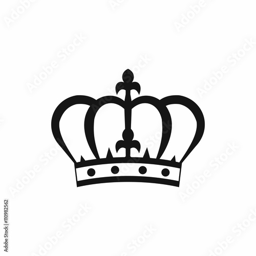 Crown icon in simple style