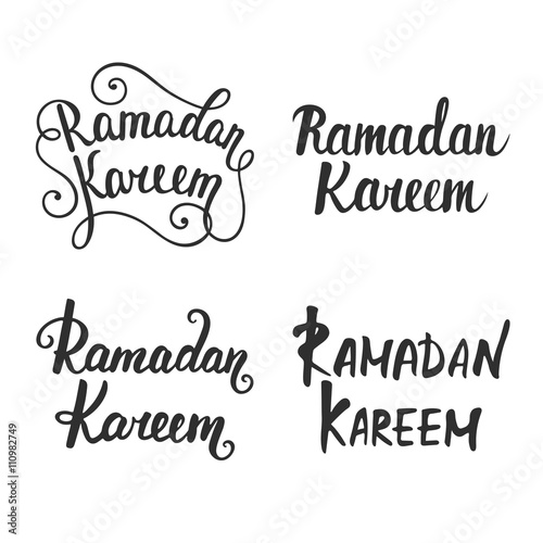 Collection of Ramadan Kareem modern calligraphy