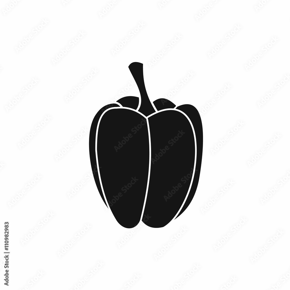 Obraz premium Pepper icon in simple style