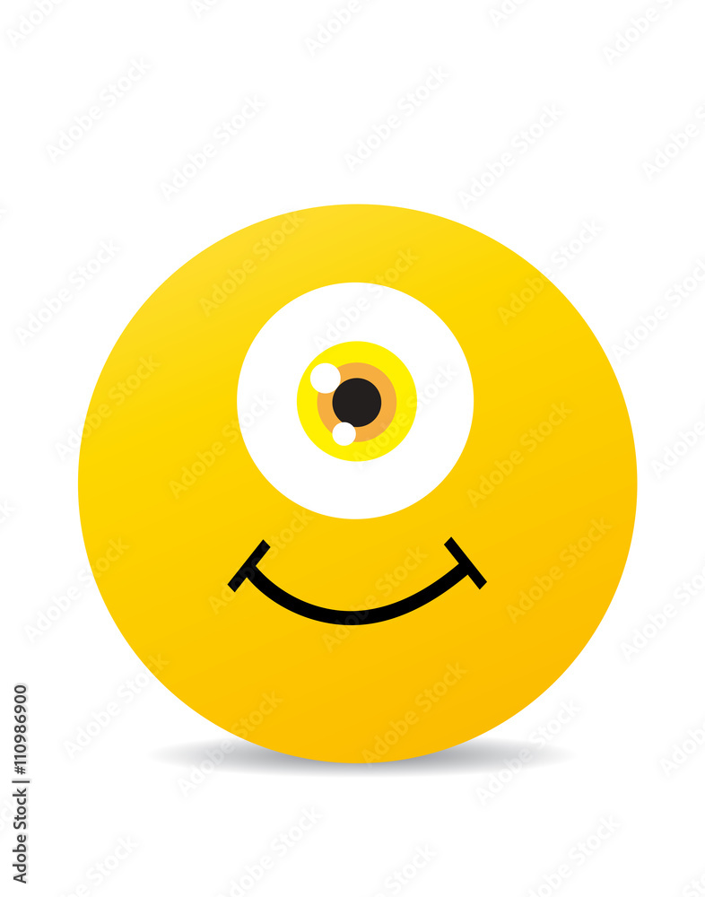Modern yellow laughing happy smile Modern yellow laughing happy smile