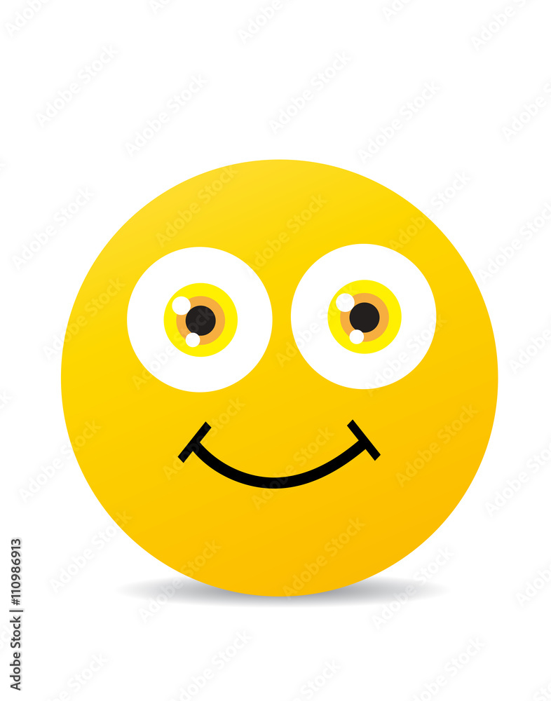 Modern yellow laughing happy smile Modern yellow laughing happy smile