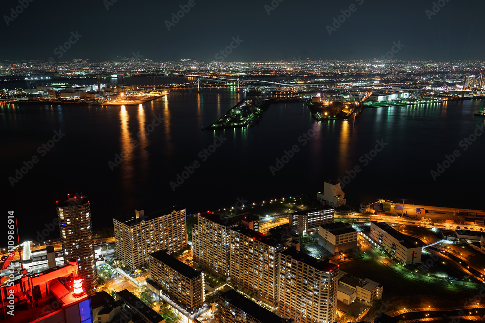 Nightview of Osaka Bay (大阪湾 夜景) 