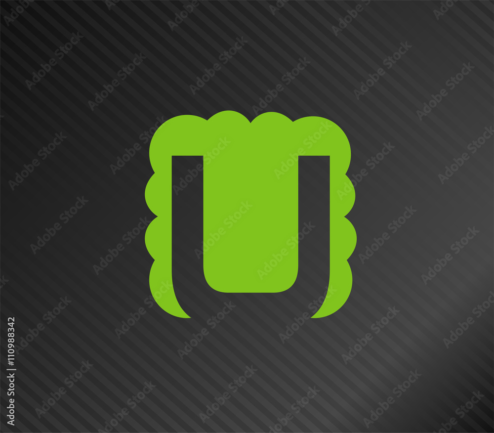 Fototapeta premium Letter u logo icon design template elements 