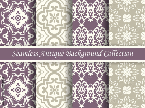 Antique seamless background collection_100