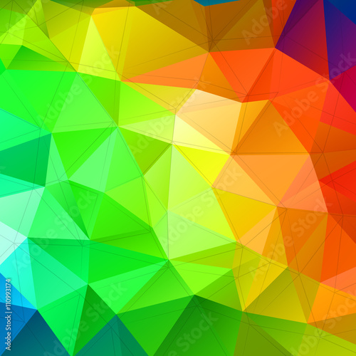 Colorful triangular abstract background. Trendy vector illustration. 
