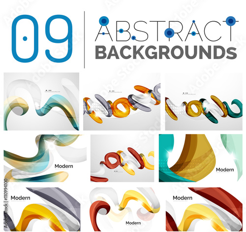 Set of abstract backgrounds