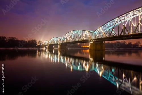Obraz Toruń - miasto nocą