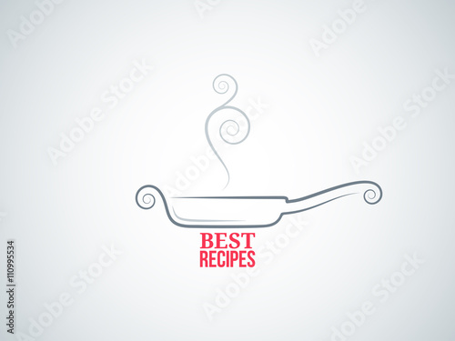 frying pan ornate vector background