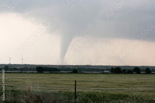 Tornado over the plains in Kansas. NOAA's National Severe Storms Laboratory (NSSL) Collection. Photo Date: 2008 May 23 photo