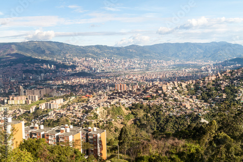 Aerial view of Medellin, Colombia