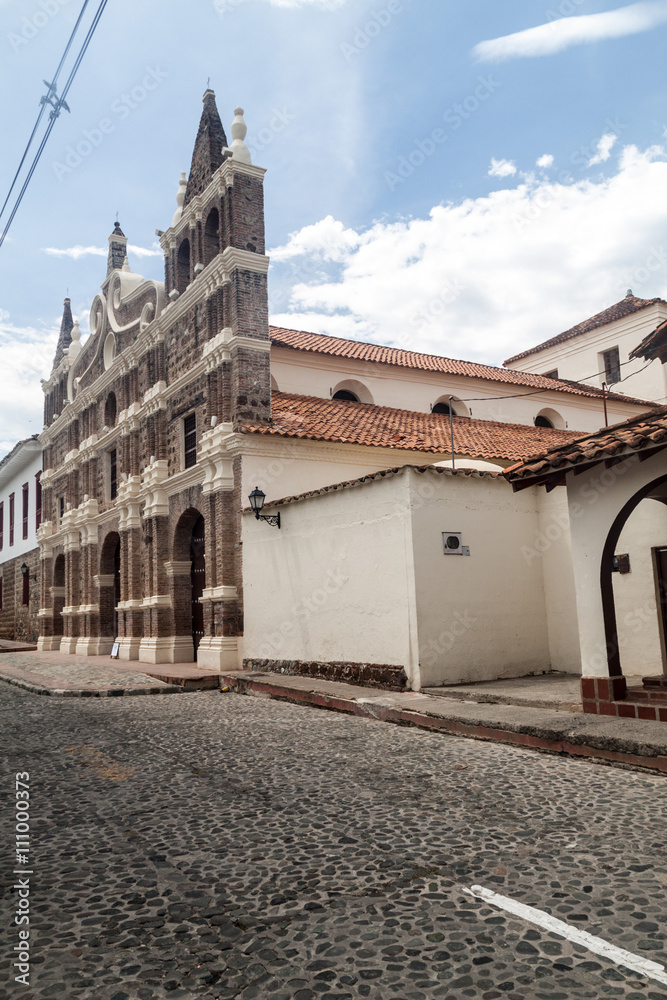 Santa Barbara church in Santa Fe de Antioquia, Colombia.
