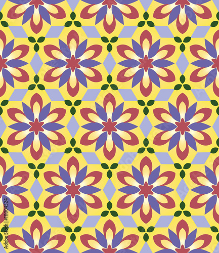 Seamless background, pattern with flowers