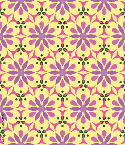 Seamless background, pattern with flowers