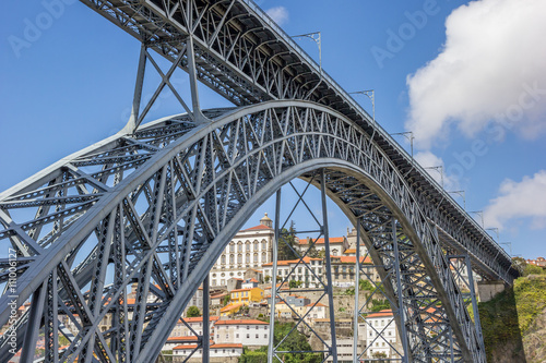 Steel bridge Ponte Luis I between Porto and Gaia © venemama