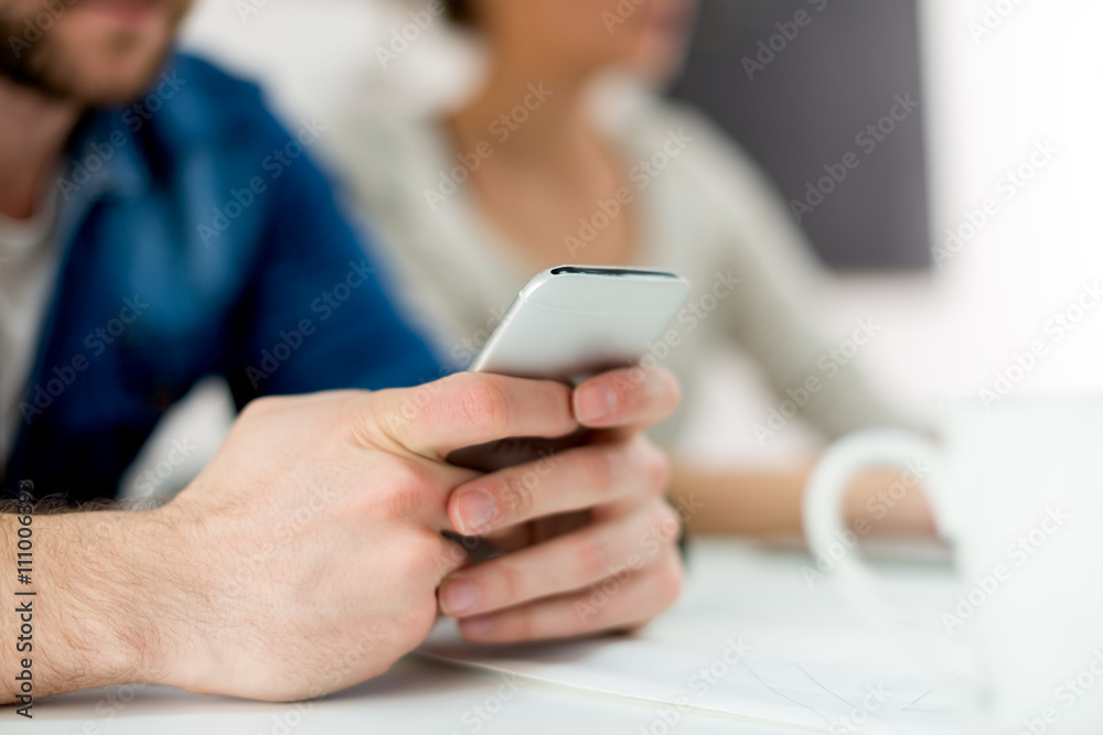 Typing on Smart phone Typing on Smart phone