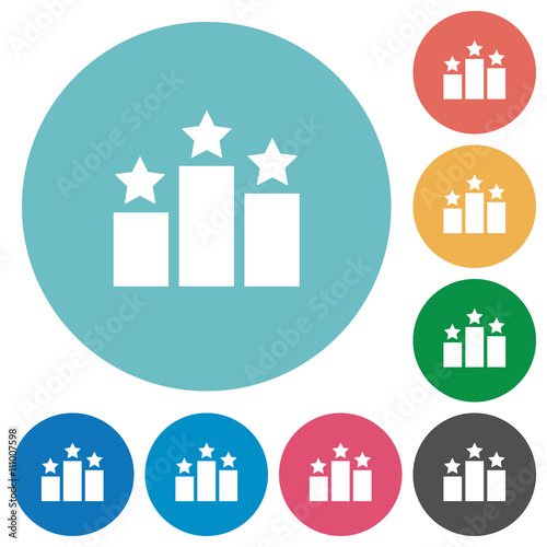 Flat ranking icons