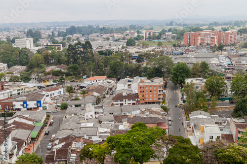 Aerial view of Popayan, Colombia