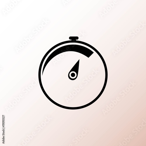 Speedometer icon, vector