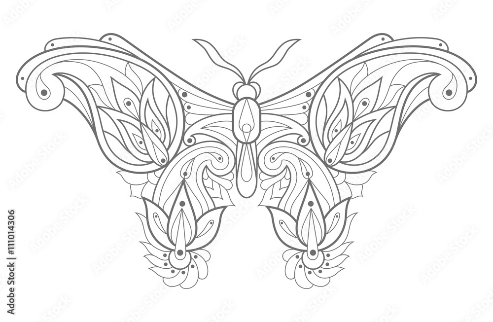 Decorative butterfly. Decorative butterfly.