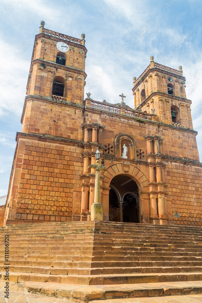 Cathedral Inmaculada Concepcion in Barichara village, Colombia