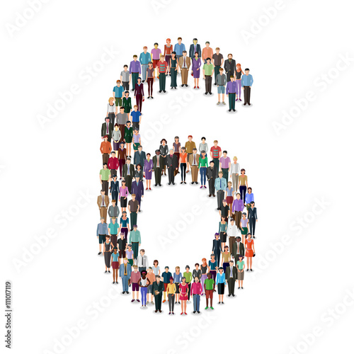 number formed by people