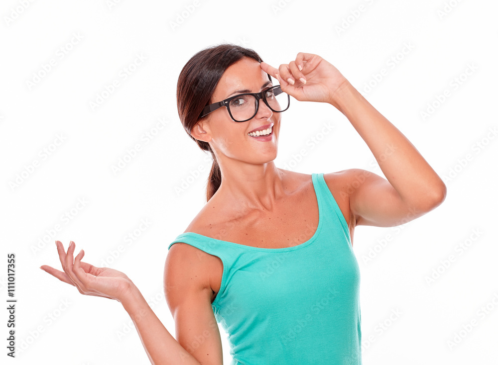 Smiling adult woman having an idea Smiling adult woman having an idea