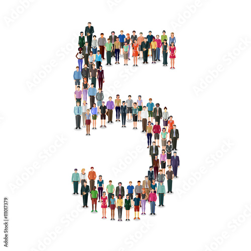 number formed by people