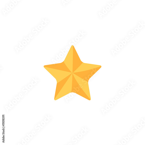 Gold Star Icon Vector