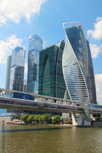 Moscow City business center  Russia 