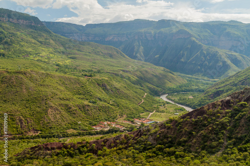 Chicamocha river canyon in Colombia