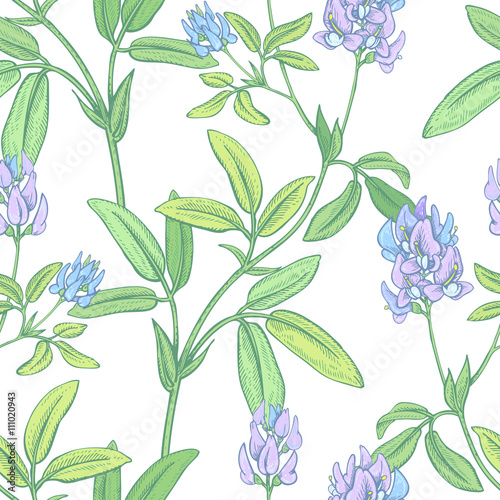 Seamless vector floral pattern.