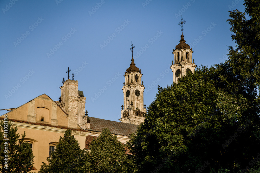 Old church towers