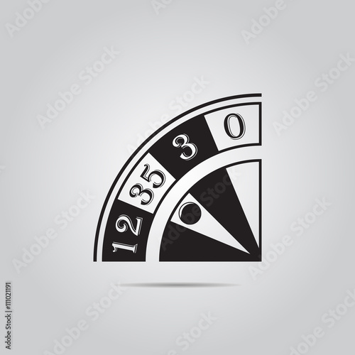 Vector casino roulette icon