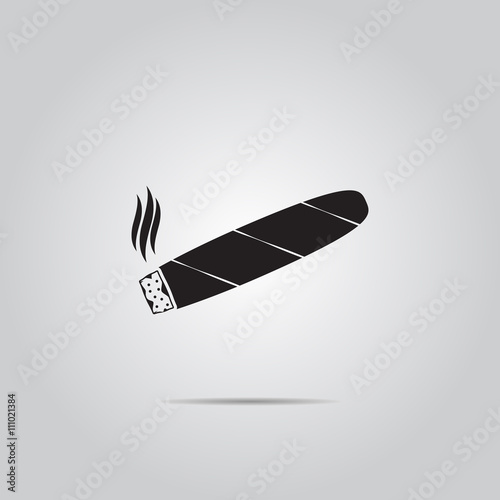 Cigar simple vector icon