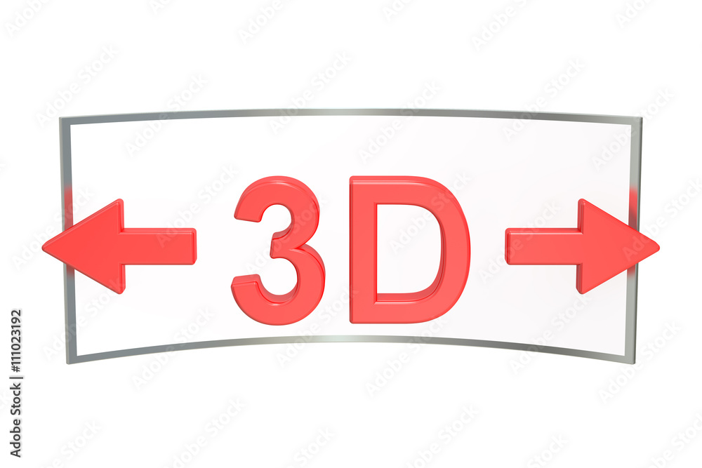3D Virtual Tour concept. 3D rendering isolated on white 3D Virtual Tour concept. 3D rendering isolated on white