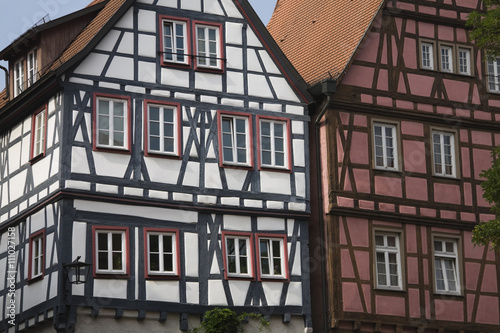 Two old timber framed houses, Bad Wimpfen, Baden-Wurttemberg , Germany photo