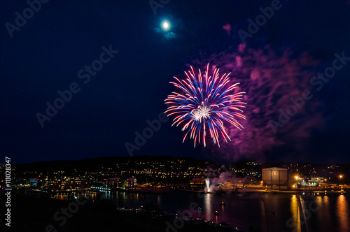 Fireworks in Tonsberg, Norway, National Day of Constitution 17.05.2016    © Katarzyna