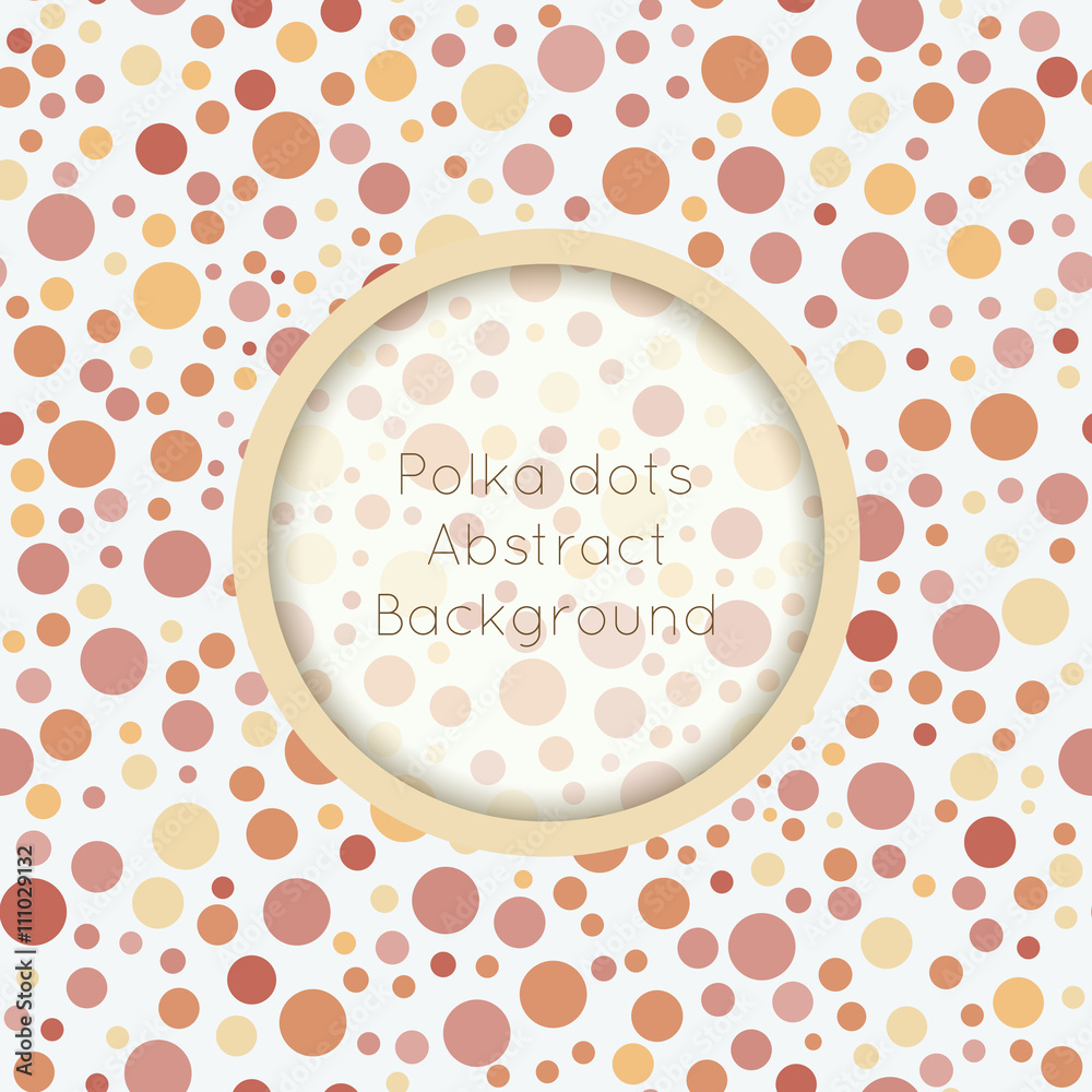 Polka dot seamless pattern with place for text Polka dot seamless pattern with place for text