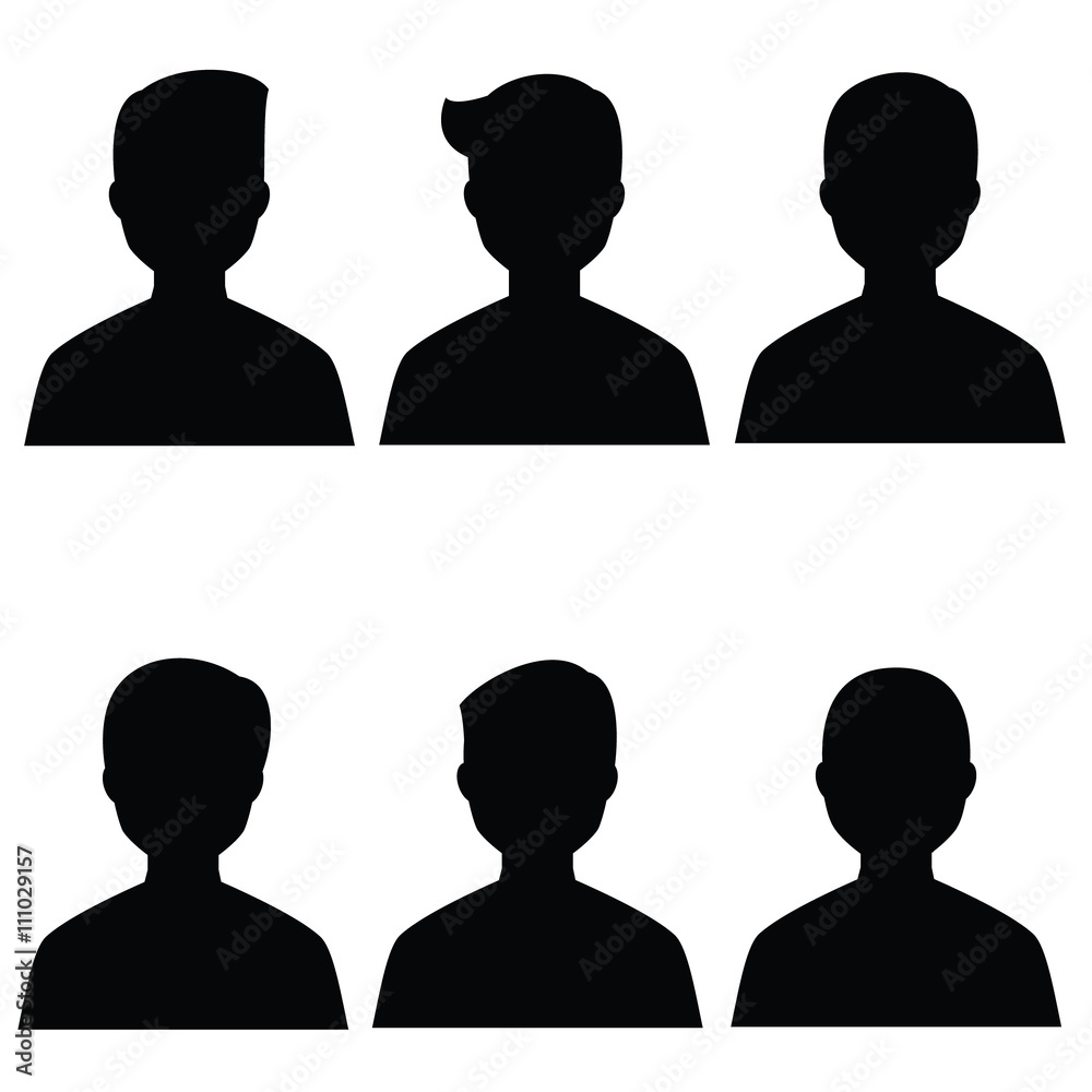 Man silhouettes