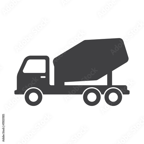 concrete mixer icon