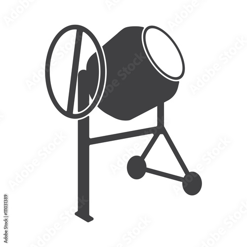 Concrete mixer icon