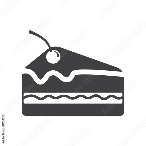 Pice of cake icon.