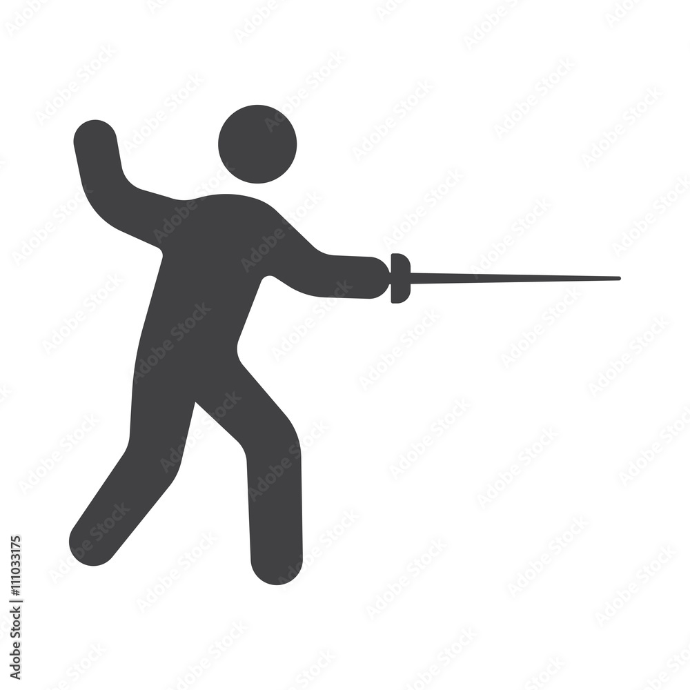 fencing sword icon. fencing sword icon.