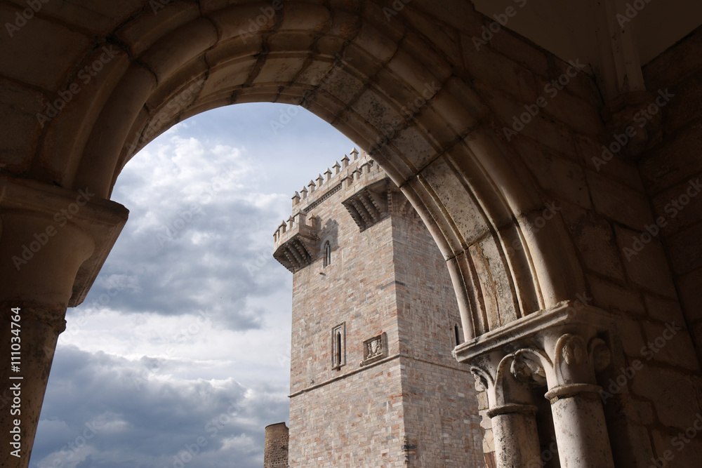 Tres Coroas ,(Three Crowns) Tower, Estremoz, Alentejo region, Portugal